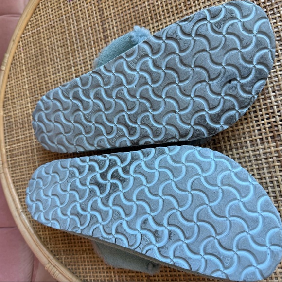Birkenstock | Light Blue Suede Sherpa Lined - Picture 11 of 11